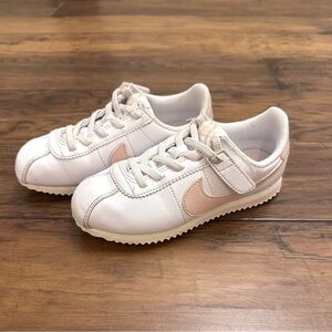 Nike Kids' Pink & White Cortez EasyOn Sneakers